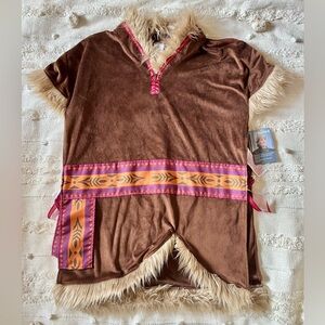 Disney Frozen Adult Men’s Kristoff Brown Costume top one size